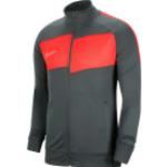 Nike Herren Sweatshirtjacke DRI-FIT ACADEMY, grau/rot, Gr. XL
