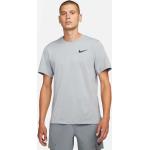 Reduzierte Graue Kurzärmelige Nike Dri-Fit T-Shirts für Herren Größe L 