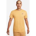 Reduzierte Goldene Melierte Nike Bio T-Shirts aus Baumwolle für Herren Größe L 