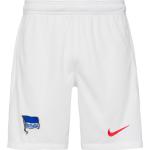 Nike Hertha BSC 23-24 Heim Fußballshorts Herren in white-white-speed red, Größe L
