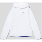 Weiße Unifarbene Nike Kinderhoodies & Kapuzenpullover für Kinder aus Baumwollmischung für Jungen Größe 176 für den für den Herbst 