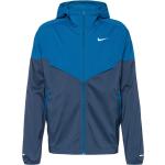 Blaue Wasserdichte Nike Impossibly Regenjacken aus Polyester mit Reflektoren für Herren Größe M 