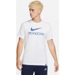 Reduzierte Weiße Nike Inter Mailand T-Shirts aus Baumwolle für Herren Größe M für den für den Sommer 