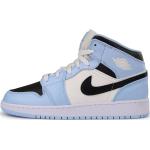 Hellblaue Nike Jordan 1 High Top Sneaker & Sneaker Boots aus Leder Größe 38 