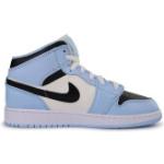 Hellblaue Nike Jordan 1 High Top Sneaker & Sneaker Boots aus Leder Größe 38,5 