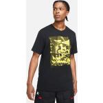 Schwarze Nike Air Jordan Jumpman T-Shirts aus Baumwolle für Herren Größe M 