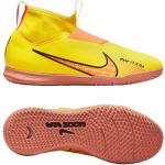 Gelbe Nike Mercurial Superfly Hallenfußballschuhe für Kinder 