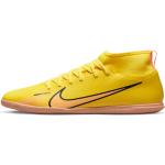 Gelbe Nike Mercurial Superfly Hallenfußballschuhe aus Kunstleder für Kinder Größe 32 