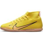 Gelbe Nike Mercurial Superfly Hallenfußballschuhe aus Kunstleder für Kinder Größe 32 