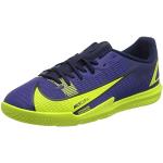 Nike Jr. Mercurial Vapor 14 Academy IC Soccer Shoe, Lapis/Volt-Blue Void, 35.5 EU