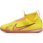 Gelbe Nike Mercurial Superfly Hallenfußballschuhe mit Riemchen für Herren Größe 37,5 