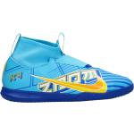 Blaue Nike Mercurial Superfly 9 Hallenfußballschuhe für Kinder Größe 38,5 