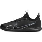 Schwarze Nike Mercurial Vapor Hallenfußballschuhe mit Riemchen für Herren Größe 27,5 