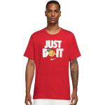 Rote Nike Basketball Shirts mit Basketball-Motiv für Herren 