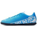 Blaue Nike Mercurial Vapor XIII Hallenfußballschuhe mit Strass für Kinder Größe 35,5 