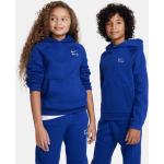 Reduzierte Royalblaue Nike Fleecepullover für Kinder aus Baumwolle für Jungen 
