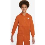 Reduzierte Orange Nike Kinderhoodies & Kapuzenpullover für Kinder mit Reißverschluss aus Baumwolle für Jungen 
