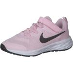 Reduzierte Pinke Nike Revolution 6 Kinderlaufschuhe Größe 30 mit Absatzhöhe bis 3cm 