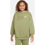 Reduzierte Goldene Nike Icon Fleecepullover für Kinder aus Baumwolle für Mädchen 
