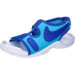 Reduzierte Blaue Nike Sunray Adjust Kinderschuhe ohne Verschluss Größe 29 mit Absatzhöhe bis 3cm 