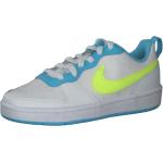 Blaue Nike Court Borough Low Sneaker aus Leder für Kinder Größe 36 