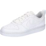 Reduzierte Weiße Nike Court Borough Low Sneaker für Kinder Größe 36 mit Absatzhöhe bis 3cm 