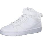 Reduzierte Weiße Nike Court Borough High Top Sneaker & Sneaker Boots für Kinder Größe 36 mit Absatzhöhe bis 3cm 