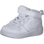 Reduzierte Weiße Nike Court Borough High Top Sneaker & Sneaker Boots für Kinder Größe 25 mit Absatzhöhe bis 3cm 