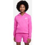 Reduzierte Fuchsiafarbene Nike Kindersweatjacken aus Baumwolle für Jungen Größe 170 