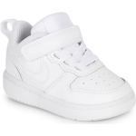 Reduzierte Weiße Nike Court Borough Low Sneaker aus Leder für Kinder Größe 25 