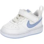 Weiße Nike Court Borough Low Sneaker für Kinder Größe 19,5 mit Absatzhöhe bis 3cm 