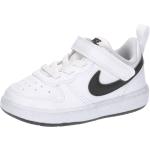 Schwarze Nike Court Borough Low Sneaker für Kinder Größe 26 mit Absatzhöhe bis 3cm 