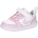 Reduzierte Pinke Nike Court Borough Low Sneaker für Kinder Größe 17 mit Absatzhöhe bis 3cm 