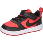 Reduzierte Schwarze Nike Court Borough Low Sneaker für Kinder Größe 17 mit Absatzhöhe bis 3cm 