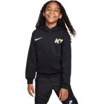 Schwarze Nike Kylian Mbappe Fleecepullover für Kinder aus Baumwolle 