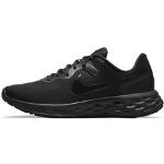 Schwarze Nike Revolution 6 Herrenlaufschuhe atmungsaktiv Größe 40,5 