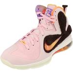 Pinke Bestickte Nike Lebron 9 LeBron James Basketballschuhe für Herren Größe 44 für den für den Sommer 