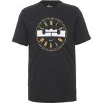 Schwarze Nike Lebron LeBron James Rundhals-Ausschnitt T-Shirts für Herren Größe S 