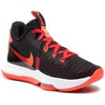 Schwarze Nike Lebron Basketballschuhe mit Schnürsenkel leicht für Herren Größe 44 