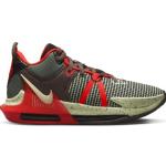 Rote Nike Lebron 7 Turnschläppchen aus Textil für Herren Größe 41 