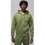 Olivgrüne Casual Nike Herrenhoodies & Herrenkapuzenpullover mit Reißverschluss aus Fleece Größe M 