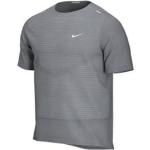 Graue Kurzärmelige Nike Rise 365 T-Shirts für Herren Größe XXL 