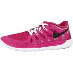 Nike Mädchen Free 5.0 Laufschuhe, Pink (Hot Pink/Black/White), 36 EU