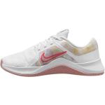 Reduzierte Weiße Blumenmuster Nike Fitnessschuhe mit Schnürsenkel für Damen Größe 40,5 