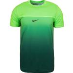 Nike Mens Nike Tennis Top Gun Rafa Challenger Crew Tennisshirt T-Shirt - Green / XXL