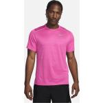 Pinke Kurzärmelige Nike Miler T-Shirts für Herren Größe M 
