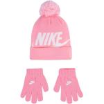 Pinke Nike Swoosh Mütze Schal Handschuh Sets für Kinder für Mädchen 