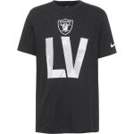 Schwarze Las Vegas Raiders T-Shirts mit Las Vegas Motiv aus Baumwolle für Herren Größe XL 
