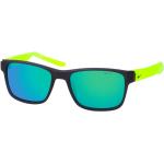 Schwarze Nike Quadratische Kunststoffsonnenbrillen für Herren 