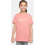 Rosa Casual Nike Kinder T-Shirts mit Gänseblümchen-Motiv aus Filz Größe 140 